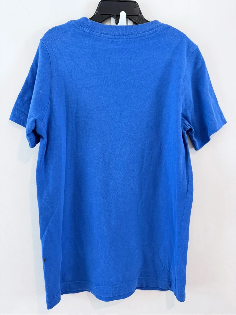 Nike Blue Short Sleeve Tee with Black Swoosh and White Logo